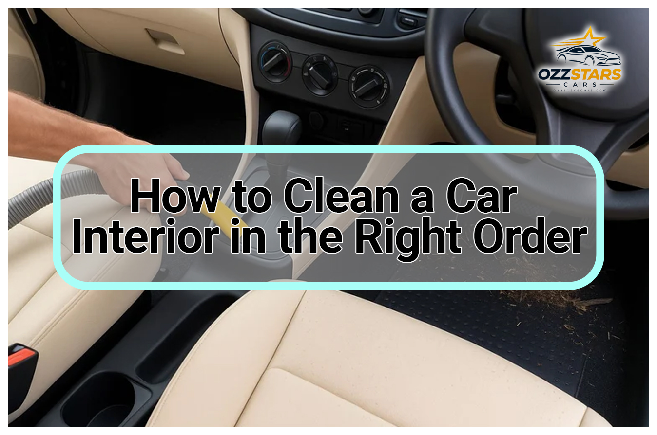 How to Clean a Car Interior in the Right Order