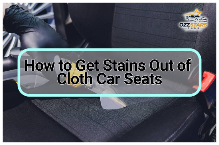 How to Get Stains Out of Cloth Car Seats