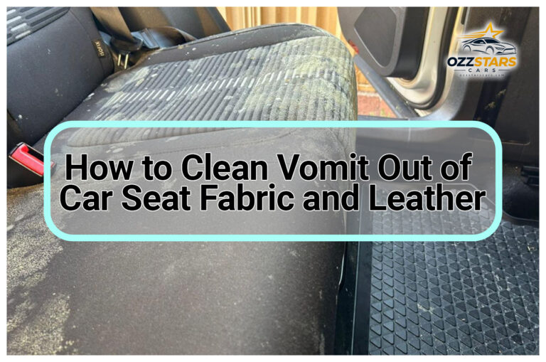 How to Clean Vomit Out of Car Seat Fabric and Leather